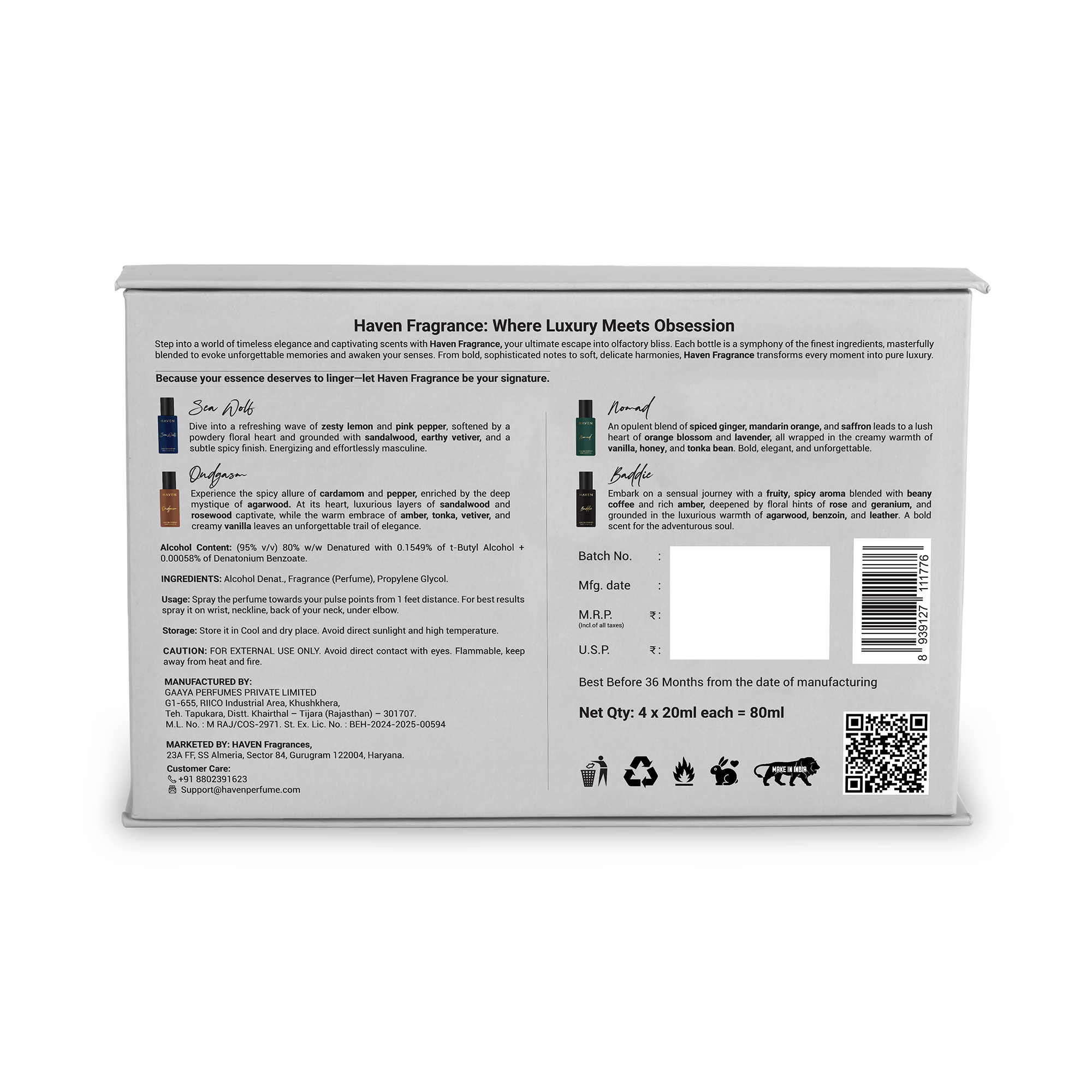 Luxury Perfume Discovery Set (For Men)